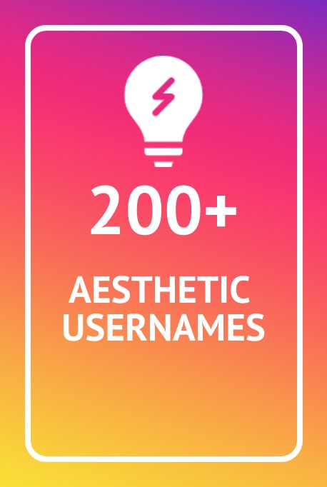 Aesthetic username ideas for Instagram