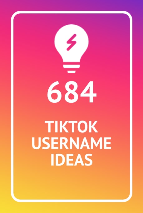 Idées de noms d'utilisateur Tiktok