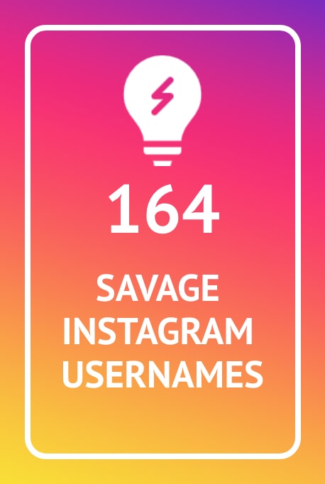 Savage Instagram usernames