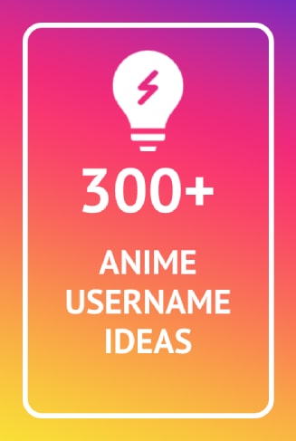 Ideias de nome de usuário anime